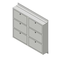 Outdoor wall-mounted pistol locker
