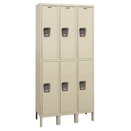 storage lockers with 6 individual lockers