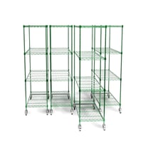 Pull out wire shelving